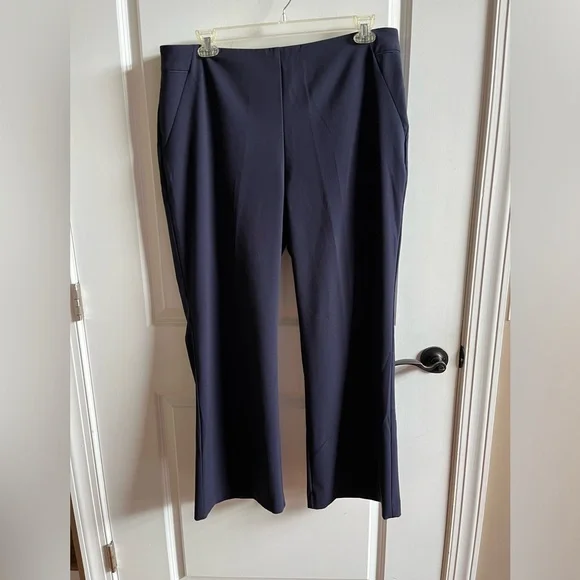 🤩HOST PICK🤩 Roz & Ali Women’s Pants, Navy Blue, Size 14W, EUC - Picture 1 of 5